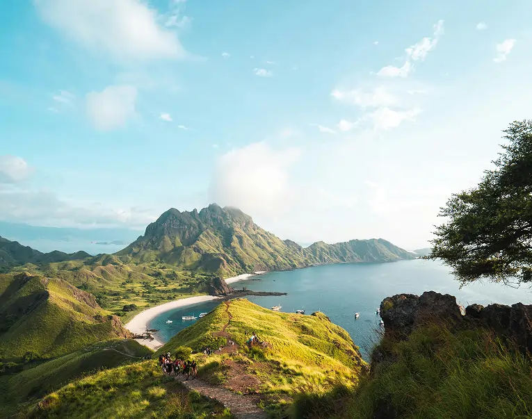Padar island in indonesia